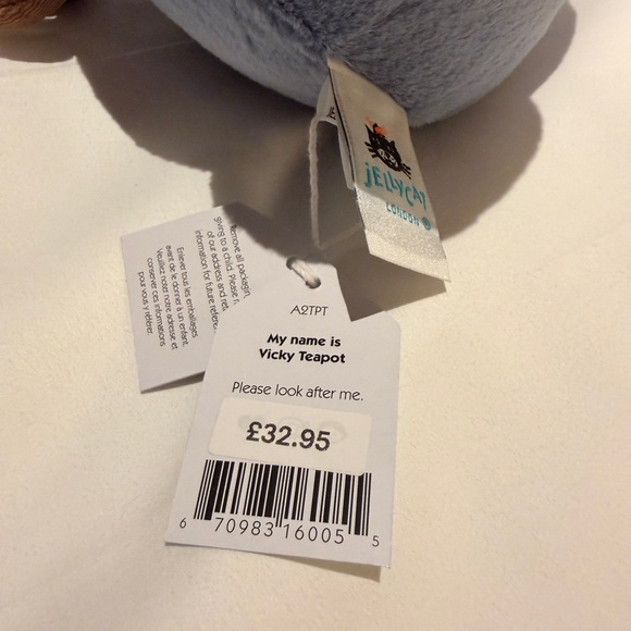 Jellycat Vicky Teapot (Herrods Exclusive) - Picture 4 of 4